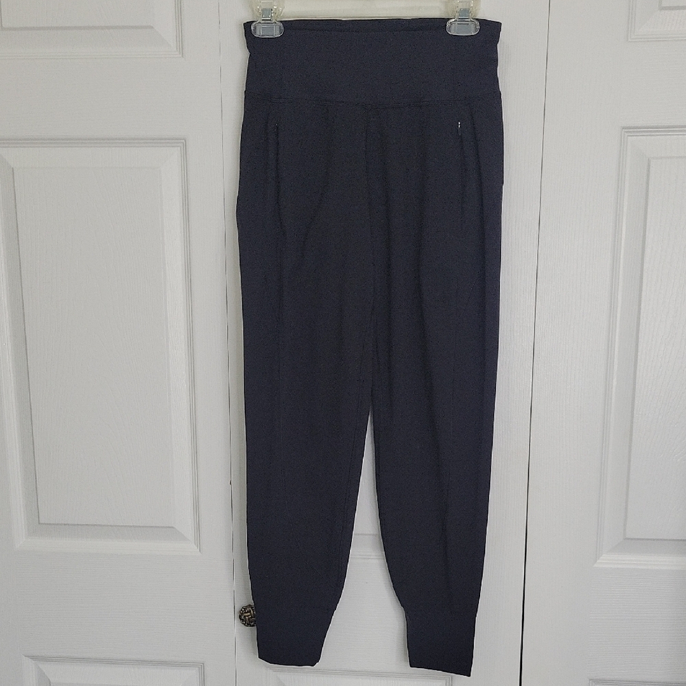 Athleta Black High-Waisted Joggers, Size XSP